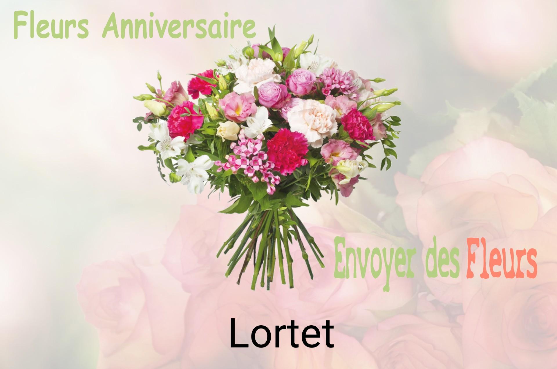 Bouquet de fleurs d’anniversaire livré à Lortet